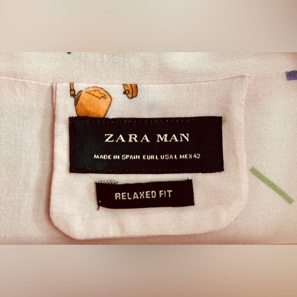 Relaxed fit short sleeve Zara button up - Picture 4 of 4